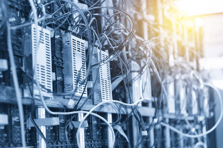 The electric wire behind the control board
